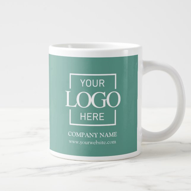 Personalized Corporate Company Logo Employee Gift Jumbo Mugg (Höger)