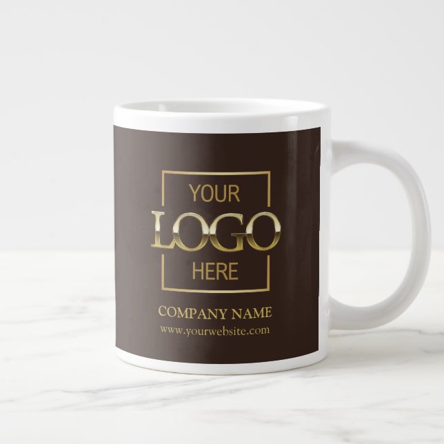 Personalized Corporate Company Logo Employee Gift Jumbo Mugg (Höger)