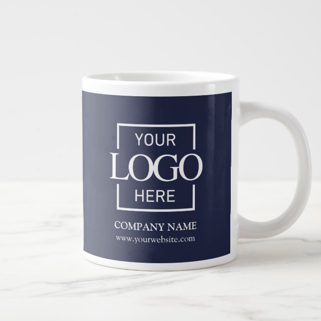 Personalized Corporate Company Logo Employee Gift Jumbo Mugg (Höger)