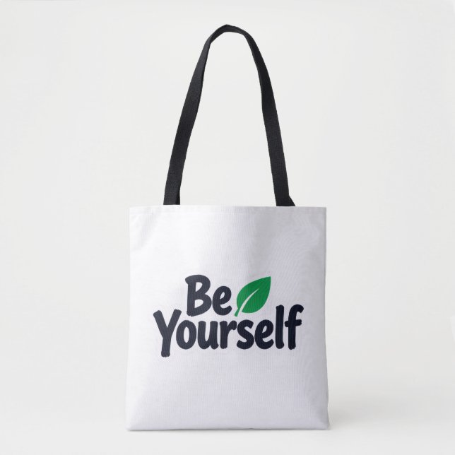 Personalized Cotton Tote Bag – Custom Reusable Bud Tygkasse (Framsida)