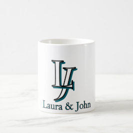 Personalized Couple Initials Mug Valentine Gift Kaffemugg
