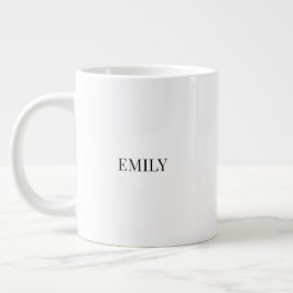 Personalized Couple Name Mug | Minimal His and Her Jumbo Mugg