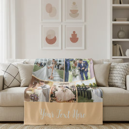Personalized Couple Photo Blanket Wedding Memory Fleecefilt
