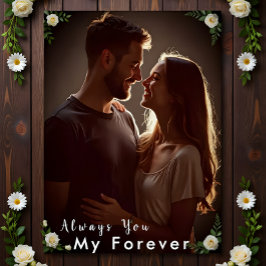 ✅Personalized Couple Photo |Custom Engagement Gift Fototryck