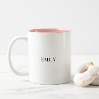 Personalized Couple Two-Tone Mug – Custom Name Val Två-Tonad Mugg