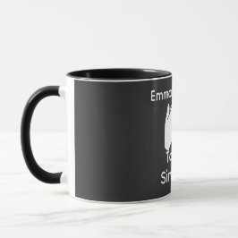 Personalized couple with custom names and year mugg