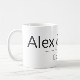 Personalized Couples Mug – Custom Names & Year Gif Kaffemugg