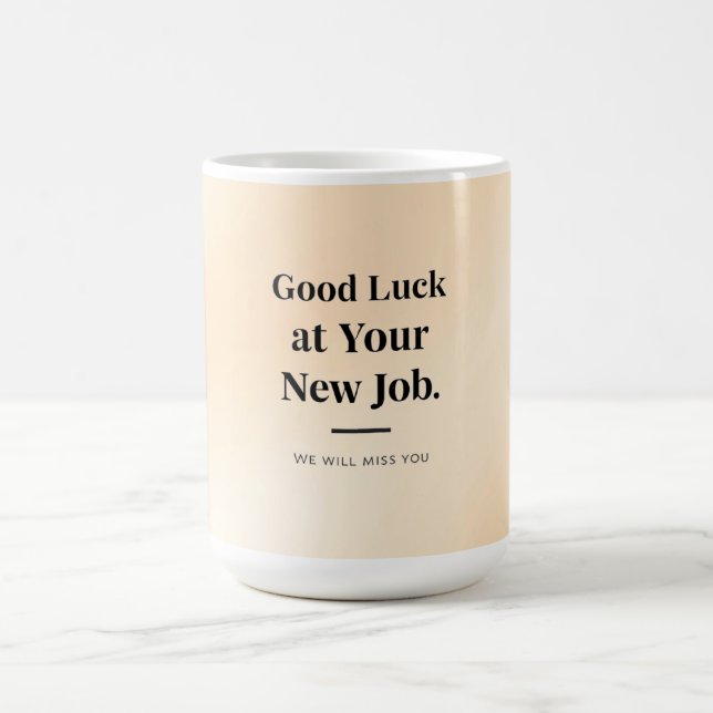Personalized Coworker Farewell Mug – Custom Name Magisk Mugg (Center)