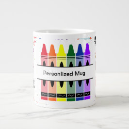 Personalized Crayon Back To School Jumbo Mugg