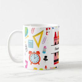 Personalized Crayon Back To School Kaffemugg