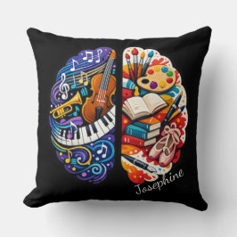 Personalized Creative Brain Arts & Music Name Chic Kudde