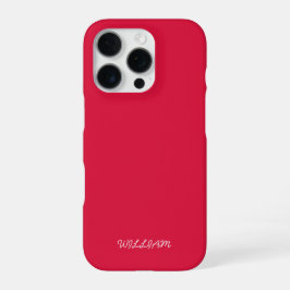 Personalized Crimson iPhone Case with Custom