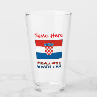 Personalized Croatia Flag  Glaskopp