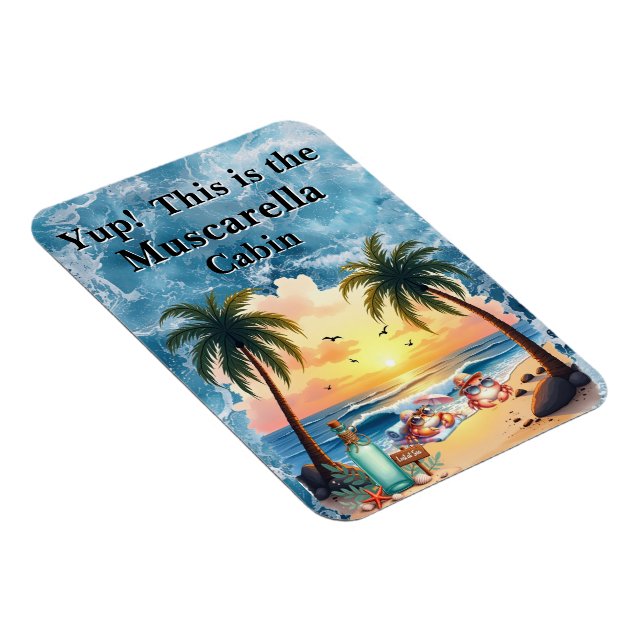 Personalized Cruise Cabin Door Magnet (Högersidan)