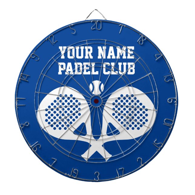 Personalized custom logo padel player dartboard darttavla (Framsidan)