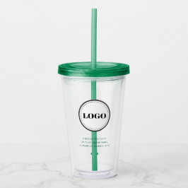 Personalized Custom Logo with Straw No Minimum Take Away Mugg