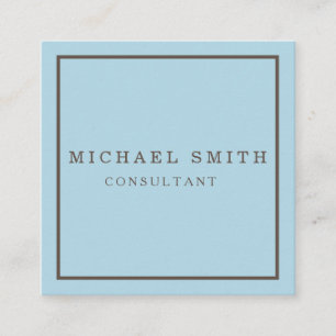 Personalized Custom Minimalist Modern QR Code Logo Fyrkantigt Visitkort