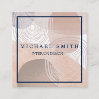 Personalized Custom Minimalist Modern QR Code Logo Fyrkantigt Visitkort