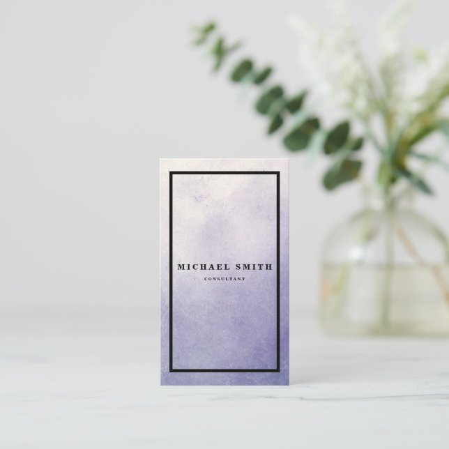 Personalized Custom Minimalist Modern QR Code Logo Visitkort (Stående Fram)