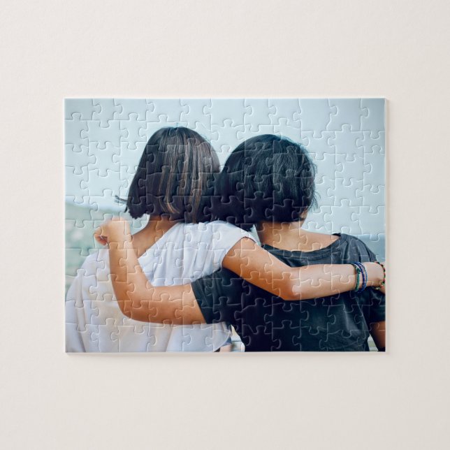 Personalized Custom Photo Best Friends Pussel (Horisontell)