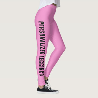 PERSONALIZED CUSTOM PINK LEGGINGS 