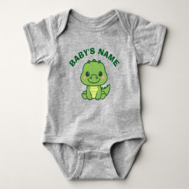 Personalized Cute Alligator Baby Bodysuit T Shirt