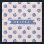 Personalized Cute Blueberry Watercolor Gift Name Stenunderlägg<br><div class="desc">With our Customized Blueberry Watercolor Collection, you can add a cheerful splash of color and individuality to daily life! These personalized pieces are meant to make anyone smile, whether you're shopping for yourself or looking for that ideal present. Every piece in the collection has a bright, hand-painted blueberry design in...</div>