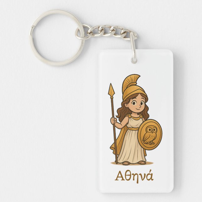 Personalized Cute Cartoon Athena Greek Goddess  (Framsidan)