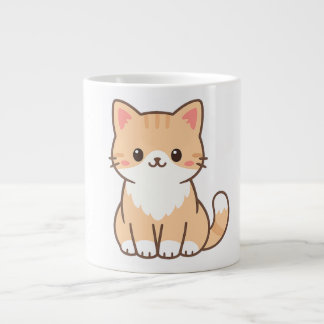 Personalized Cute Cat Gift – Custom Pet Name Minim Jumbo Mugg