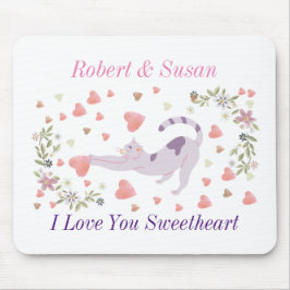 Personalized Cute Cat Valentine Gift for Couples Musmatta