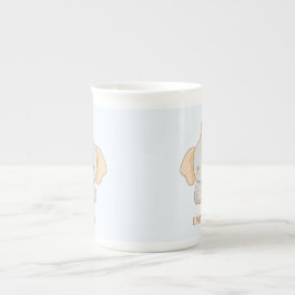 Personalized Cute Elephant Kids Name Benporslin Mugg