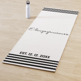 Personalized Cute Initial Name White B;ack Modern