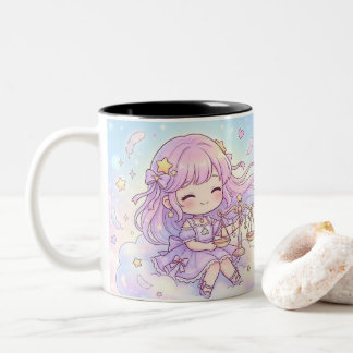 Personalized Cute Libra Zodiac Mug Två-Tonad Mugg
