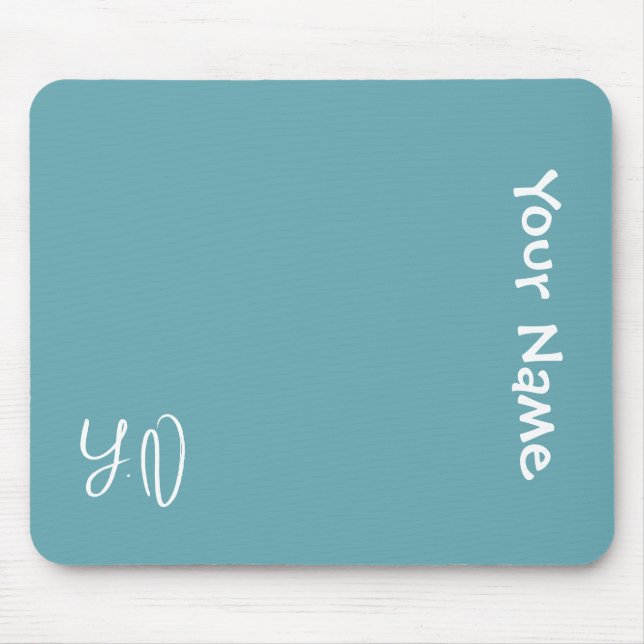 Personalized Cute Mouse Pad – Name & Initials Gift Musmatta (Framsidan)