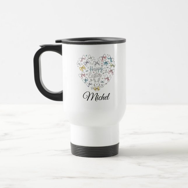 Personalized Cute Rabbit Bunny Coffee Mug Resemugg (Vänster)