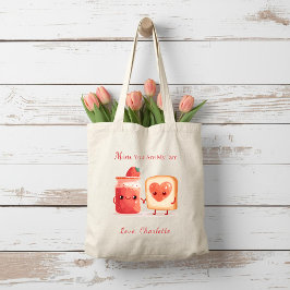 Personalized Cute Strawberry Jam Mothers Day Gift Tygkasse
