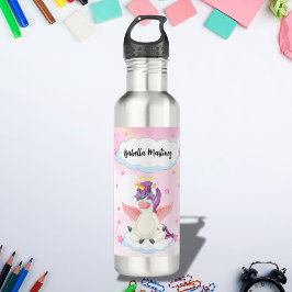 Personalized Cute Unicorn with Pink Stars
