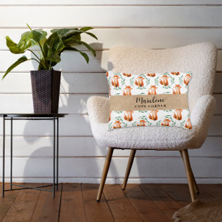 Personalized Cute woodland Fox nursery decor Prydnadskudde