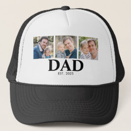 Personalized Dad Established Year Father Photo Keps