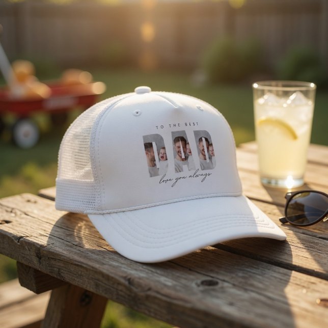 Personalized Dad Photo Hat | Best Dad Ever Custom  Keps (Skapare uppladdad)