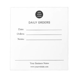 Personalized Daily Orders Anteckningsblock