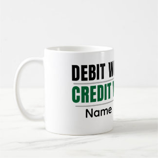 Personalized Debit Credit Mug – CA Student Coffee  Kaffemugg