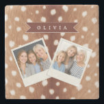 Personalized Deer Print Neutral Aesthetic Gifts Stenunderlägg<br><div class="desc">With this adorable personalized deer print collection, you can incorporate a little bit of the wild into your daily life. These designs are ideal for anyone who like nature, woodland themes, or distinctive, personalized presents. They are inspired by the graceful beauty of deer and their recognizable spotted coats. You may...</div>