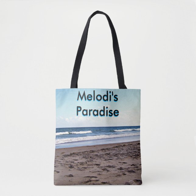 Personalized Delray Beach Paradise Design Tygkasse (Framsida)