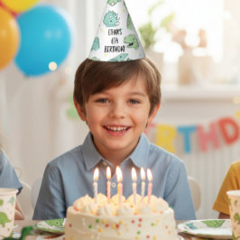Personalized Dinosaur Birthday Hats | Dino Party 