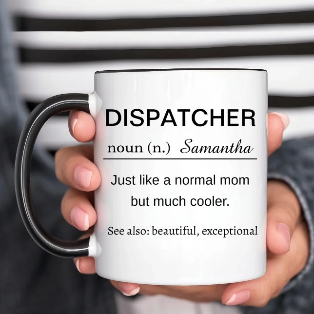 Personalized Dispatcher Definition Mug Mugg (Skapare uppladdad)