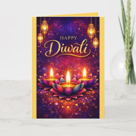Personalized Diwali Celebration Festival Card Kort