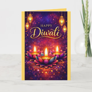 Personalized Diwali Celebration Festival Card Kort