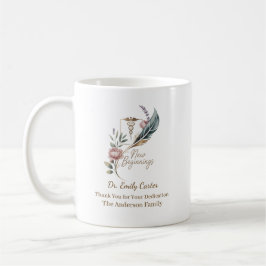 Personalized Doctor Appreciation New Beginnings Kaffemugg