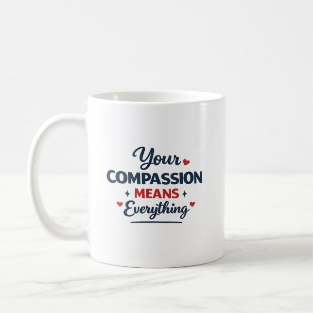Personalized Doctor Gift | Compassion Matters Kaffemugg (Vänster)